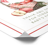 赤ちゃんシャワー用のアップルオーチャードブック ポスター (角)