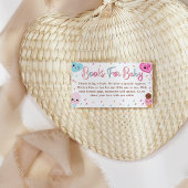 赤ちゃんシャワー用のドーナツの本を振りかける甘いお菓子 エンクロージャーカード