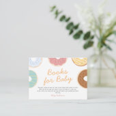 赤ちゃんシャワー用のドーナツ エンクロージャーカード (スタンド正面)