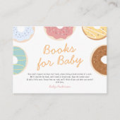赤ちゃんシャワー用のドーナツ エンクロージャーカード (正面)