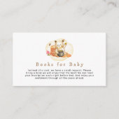 赤ちゃんシャワー用のママTeddyクマの本 エンクロージャーカード (正面)