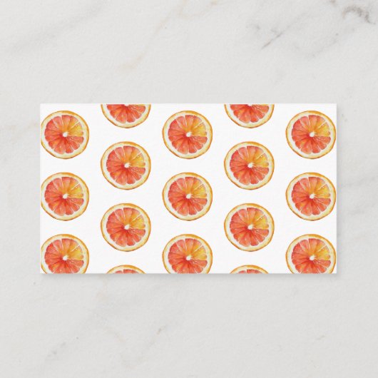 赤ちゃんシャワー用の小さなかわいこちゃんオレンジのスライス本 エンクロージャーカード (裏面)