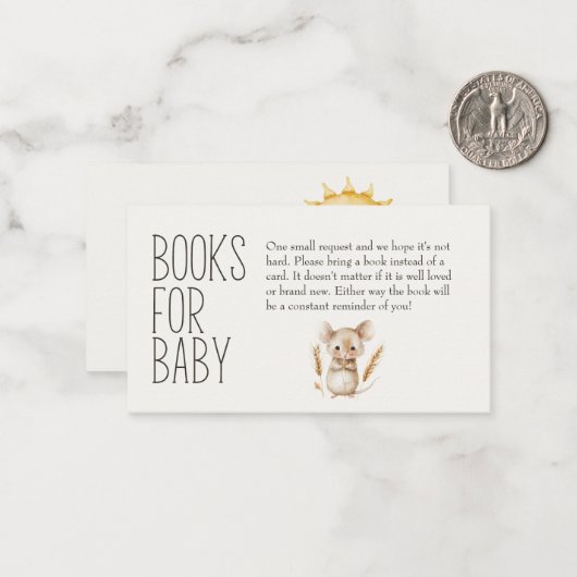 赤ちゃんシャワー用の小さな農場子供部屋動物の本 ノートカード (正面/裏面インサイチュ)