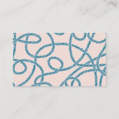 赤ちゃんシャワー用の帆船&ライトハウスピンクの本 エンクロージャーカード (裏面)