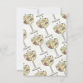 赤ちゃんシャワー用の手描きプレセコ花びらブック 招待状 (裏面)