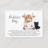 赤ちゃんシャワー用の本ハロウィンハイランドカウズ エンクロージャーカード (正面)