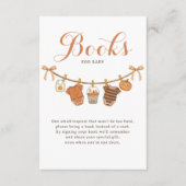 赤ちゃんシャワー用の本ハロウィーン エンクロージャーカード (正面)