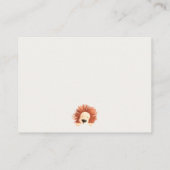 赤ちゃんシャワー用グリーンホットエアバルーン獅子本 エンクロージャーカード (裏面)