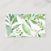 赤ちゃんシャワー用コアラ予約リクエストカード誕生日 名刺 (裏面)