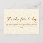 赤ちゃんシャワー用コーヒー豆本 エンクロージャーカード (正面)