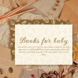 赤ちゃんシャワー用コーヒー豆本 エンクロージャーカード