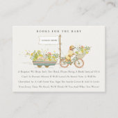 赤ちゃんシャワー用ゴールデンレトリバーフローラブック エンクロージャーカード (正面)