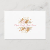 赤ちゃんシャワー用シックなウェスタンブーツ女性のカーボーイブック エンクロージャーカード (裏面)