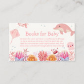 赤ちゃんシャワー用シードルフィンガールブック エンクロージャーカード (正面)