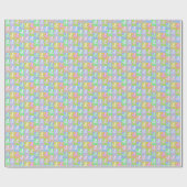 赤ちゃんシャワー用ソフトパステルカラーおしゃぶり広場 ラッピングペーパー (フラット)