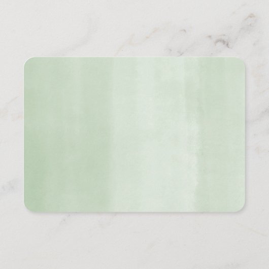 赤ちゃんシャワー用テディは緑の風船の本を持つ エンクロージャーカード (裏面)