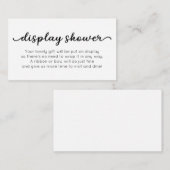 赤ちゃんシャワー用ディスプレイシャワー挿入カード エンクロージャーカード (正面/裏面)