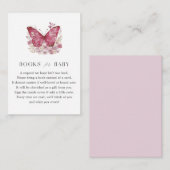 赤ちゃんシャワー用バタフライ本 エンクロージャーカード (正面/裏面)