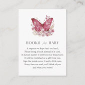 赤ちゃんシャワー用バタフライ本 エンクロージャーカード (正面)