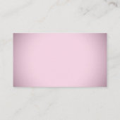 赤ちゃんシャワー用ピンク色のビネットの足跡の本 エンクロージャーカード (裏面)