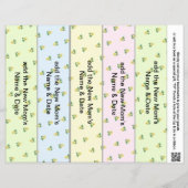 赤ちゃんシャワー用ブックマークのパーティー1枚あたり5 チラシ (正面)