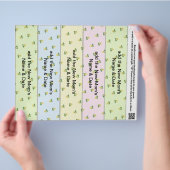 赤ちゃんシャワー用ブックマークのパーティー1枚あたり5 チラシ (手)