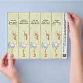 赤ちゃんシャワー用ブックマークのパーティー1枚あたり5 チラシ (手)