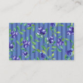 赤ちゃんシャワー用ブルーベリーベリースイートブック エンクロージャーカード (裏面)