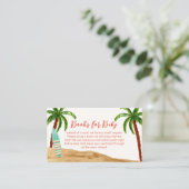 赤ちゃんシャワー用ボード本のトロピカルサーフベビー エンクロージャーカード (スタンド正面)