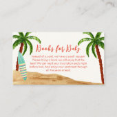 赤ちゃんシャワー用ボード本のトロピカルサーフベビー エンクロージャーカード (正面)