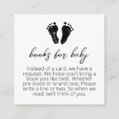 赤ちゃんシャワー用ミニマル本 エンクロージャーカード (正面)