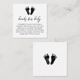 赤ちゃんシャワー用ミニマル本 エンクロージャーカード