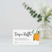 赤ちゃんシャワー用リトルかわいこちゃんおむつラッフルチケット エンクロージャーカード (スタンド正面)