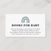 赤ちゃんシャワー用レインボーブック エンクロージャーカード (正面)