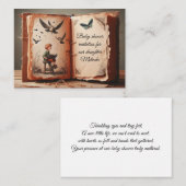 赤ちゃんシャワー用挨拶カード ノートカード (正面/裏面)