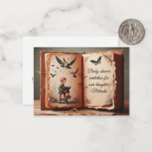 赤ちゃんシャワー用挨拶カード ノートカード (正面/裏面インサイチュ)