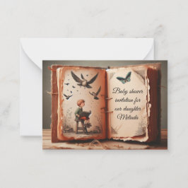 赤ちゃんシャワー用挨拶カード ノートカード