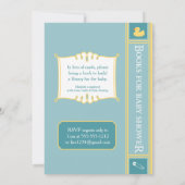 赤ちゃんシャワー用本 招待状 (裏面)