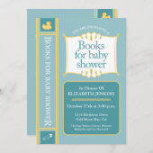 赤ちゃんシャワー用本 招待状 (正面/裏面)