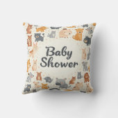 赤ちゃんシャワー用装飾用クッション クッション (裏面)