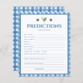 赤ちゃんシャワー用青少年かわいい象の予測 (正面/裏面)