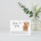 赤ちゃんシャワー用高地牛の本 エンクロージャーカード (スタンド正面)