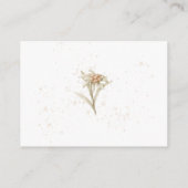 赤ちゃんシャワー用Edelweiss水彩花本 エンクロージャーカード (裏面)