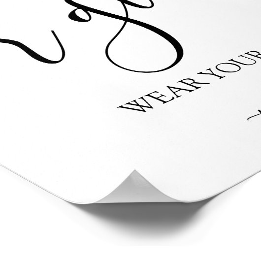 赤ちゃんシャワー男の子または女の子のジェンダーゲームのサイン ポスター (角)