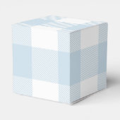 赤ちゃんシャワー男の子クマと名前と日付ありがとう フェイバーボックス (裏面サイド)