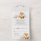 赤ちゃんシャワー男女兼用を心待ちにする オールインワン招待状 (内側)