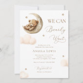 赤ちゃんシャワー男女兼用を心待ちにする 招待状 (正面)