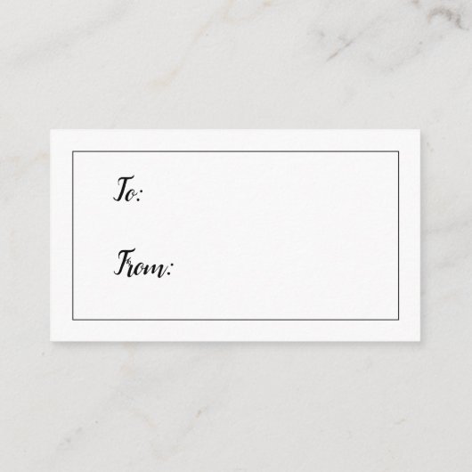 赤ちゃんシャワー白いギフトカードを包むことにノーと言う エンクロージャーカード (裏面)