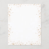 赤ちゃんシャワー白金ゴールドバルーン予算の招待 (裏面)