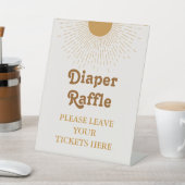赤ちゃんシャワー看板、おむつラッフル装飾サイン 台座サイン (インサイチュ)